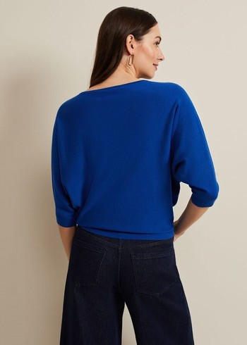 Phase Eight Cristine Knitwear Deep Blue Canada | RKCEDA-637